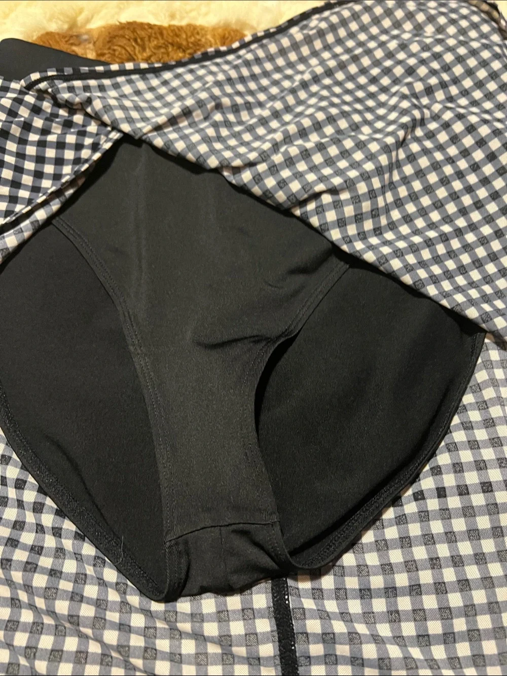 NWOT ALO MESH GINGHAM CROPPED LONG SLEEVE & MESH GINGHAM SKIRT (SET)